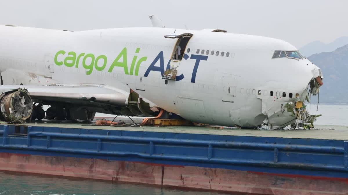 網傳有人售賣機場墮海貨機殘骸 警方重案組跟進