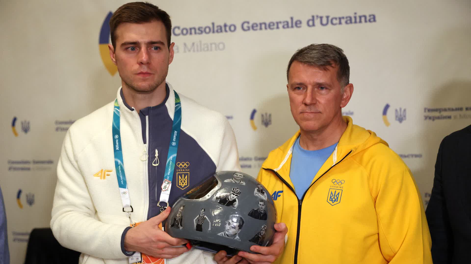 冬奧會|執意佩戴印有戰爭中遇難運動員照片頭盔參賽 烏克蘭一運動員被取消比賽資格