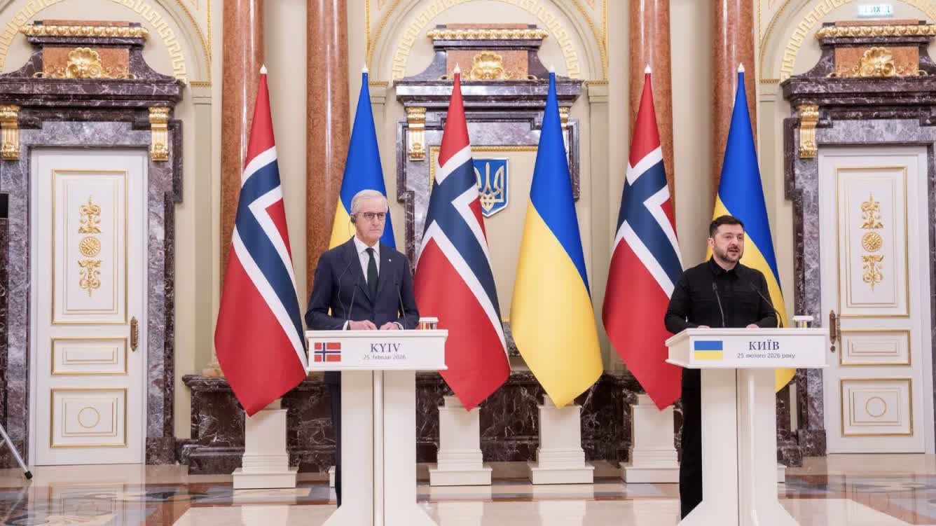 挪威首相:將向烏克蘭提供約850億挪威克朗援助