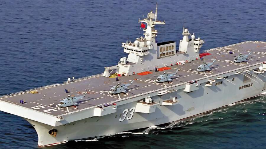 全鏈貫通　075型兩棲攻擊艦展開海上立體登陸作戰演訓