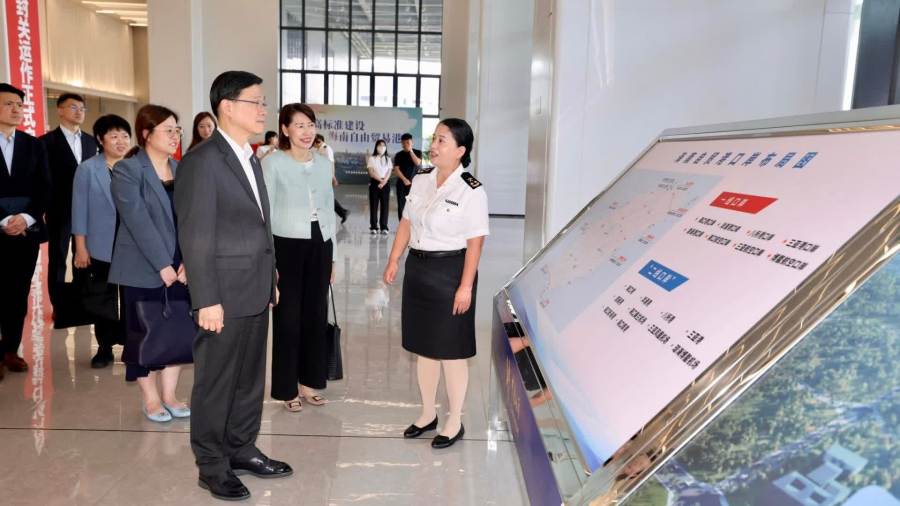 李家超實地了解海南封關運作最新情況　冀瓊港兩地實現「雙港聯動」