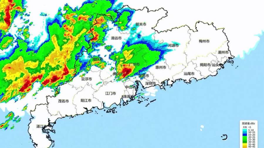 （有片）北上注意！廣東多地發冰雹預警　廣州或現龍捲風