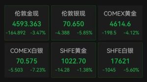 日韓股市大跌　黃金白銀跳水　國際油價暴漲