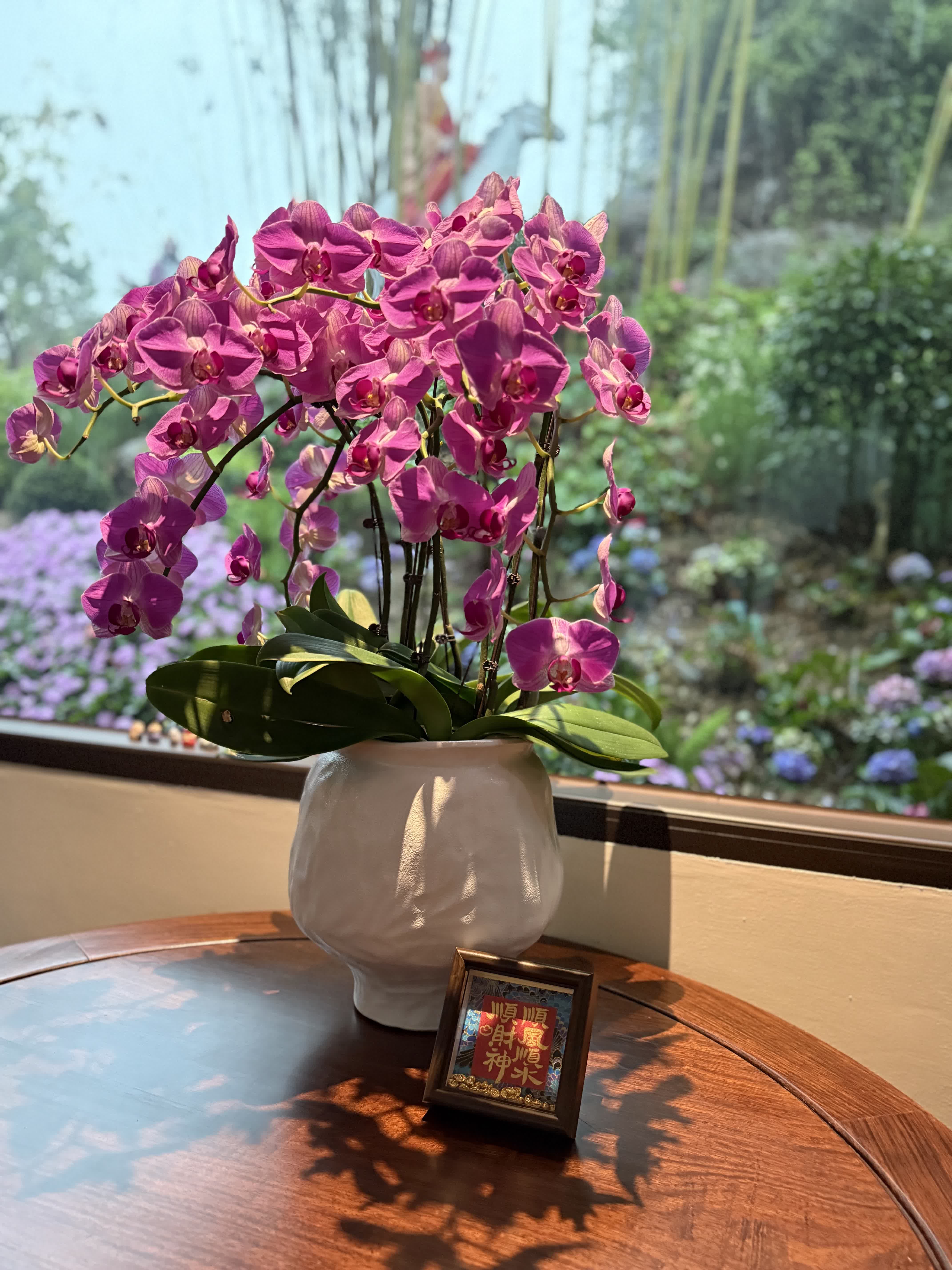 今年春節，翁源蘭花首次批量亮相香港年宵花市‌，實現了對香港市場的「首綻」。作為「中國蘭花之鄉」，廣東省韶關市翁源國蘭供應量佔全國60%以上，2025年出口量達334萬芽（株），同比增長160%，遠銷韓國、俄羅斯、越南、荷蘭等10餘個國家和地區。

據當地千年古剎東華禪寺介紹，寺廟此前同當地花農赴迪拜開展考察，在多方助力下，首批蘭花已通過雲南花卉渠道進入迪拜市場，其優雅花型與濃郁文化內涵，契合了中東消費者對高品質花卉的追求。同時，東華禪寺正在打造的「蘭花藝術公園」蘭花小鎮已經動工，將依託翁源縣雄厚的蘭花產業基礎，一方面通過文化實踐推動佛教中國化走深走實，另一方面助力蘭花特色產業發展，為當地鄉村經濟振興做出貢獻。