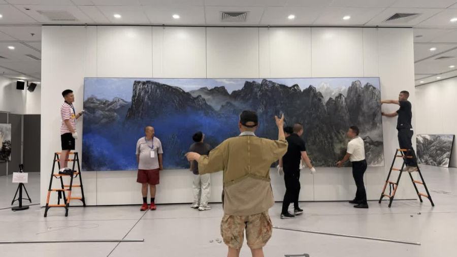明日10時開幕　「你好，香港」——萬鼎山水畫作品展進入最後倒計時