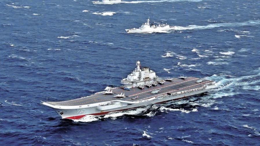 遼寧艦西太演練　3天起降軍機170架次