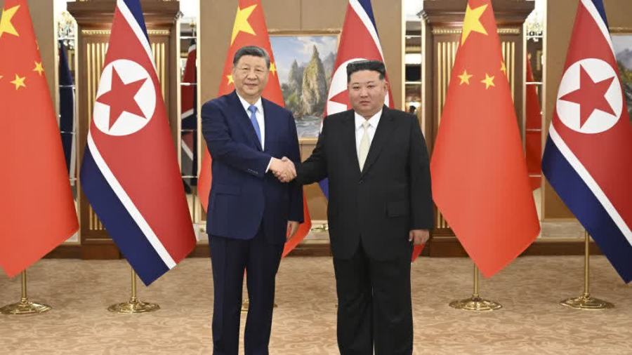 習近平同金正恩舉行會談