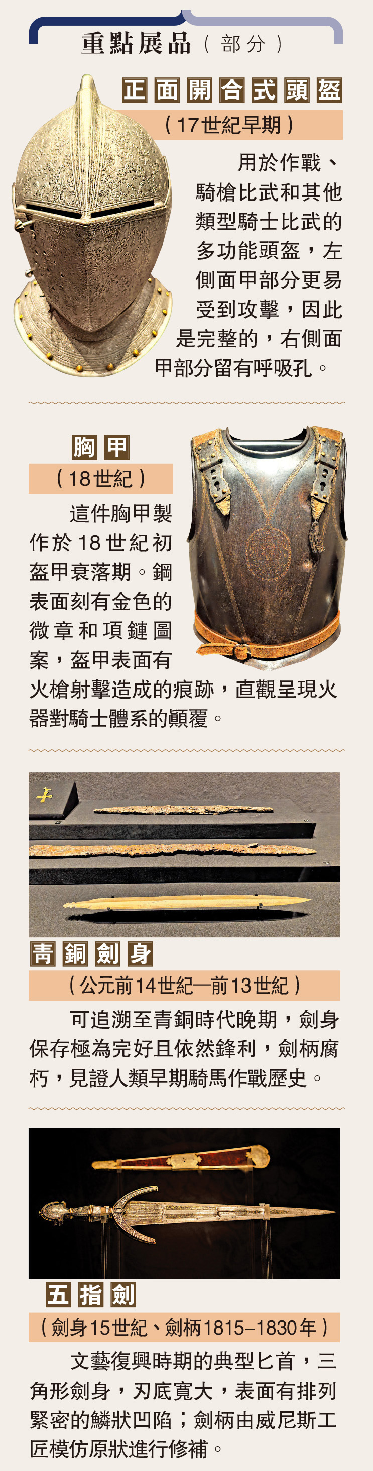 重點展品（部分）