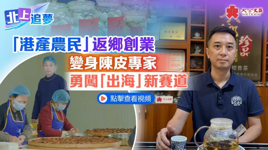 （有片）北上追夢｜「港產農民」返鄉創業  變身陳皮專家勇闖「出海」新賽道