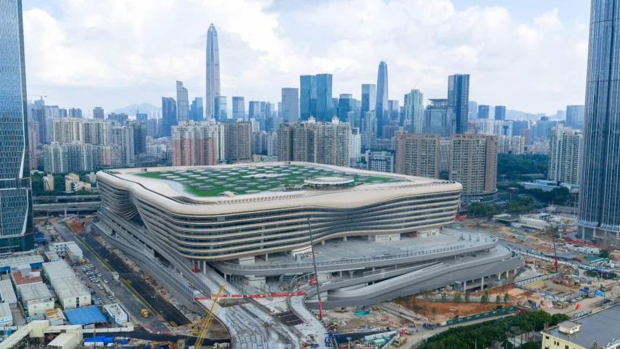 （有片）新皇崗口岸建設衝刺收官