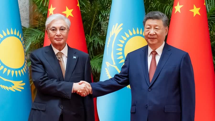 （有片）習近平會見哈薩克斯坦總統托卡耶夫