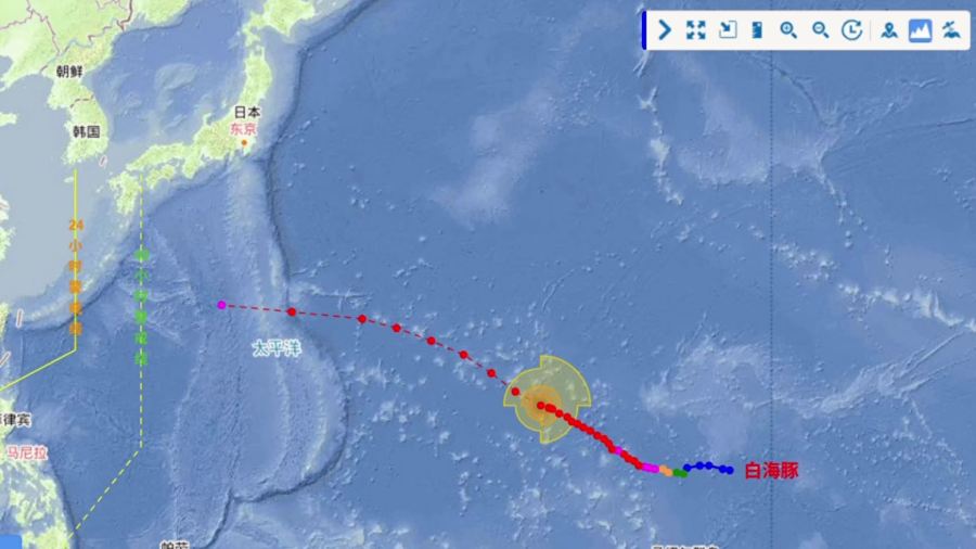 颱風「白海豚」周四起影響我國　兩大路徑公布