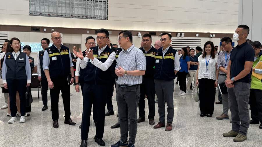 （有片）新皇崗口岸｜入境處參與首次大型演練　稱將不斷檢討確保口岸啟用時運作暢順