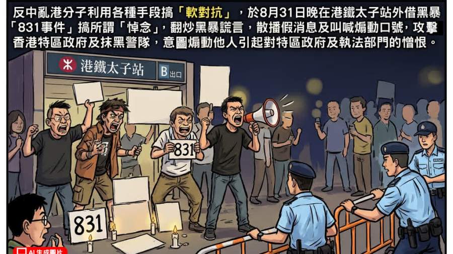 明知做假仍惹是生非　3人炒作「831」被捕罪有應得