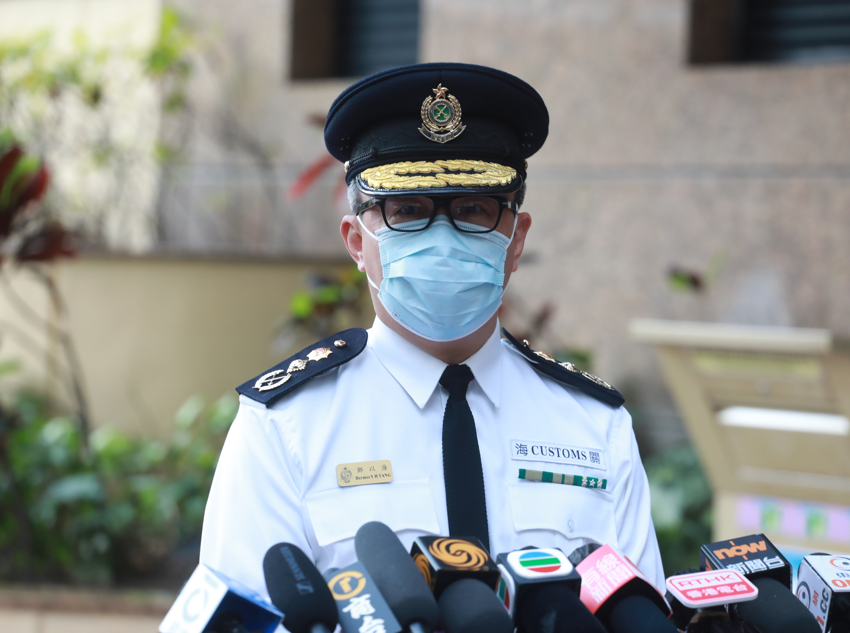 圖爲海關關長鄧以海。（大公文匯全媒體記者攝）