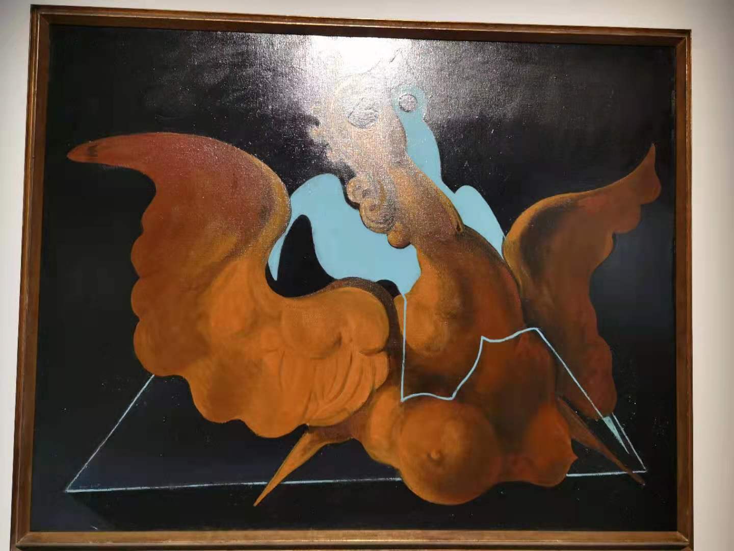 馬克斯‧恩斯特作品《奇美拉》。（大公文匯全媒體記者 攝）