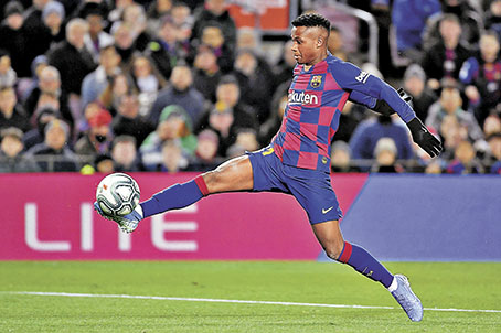 ■巴塞新星法迪。 法新社