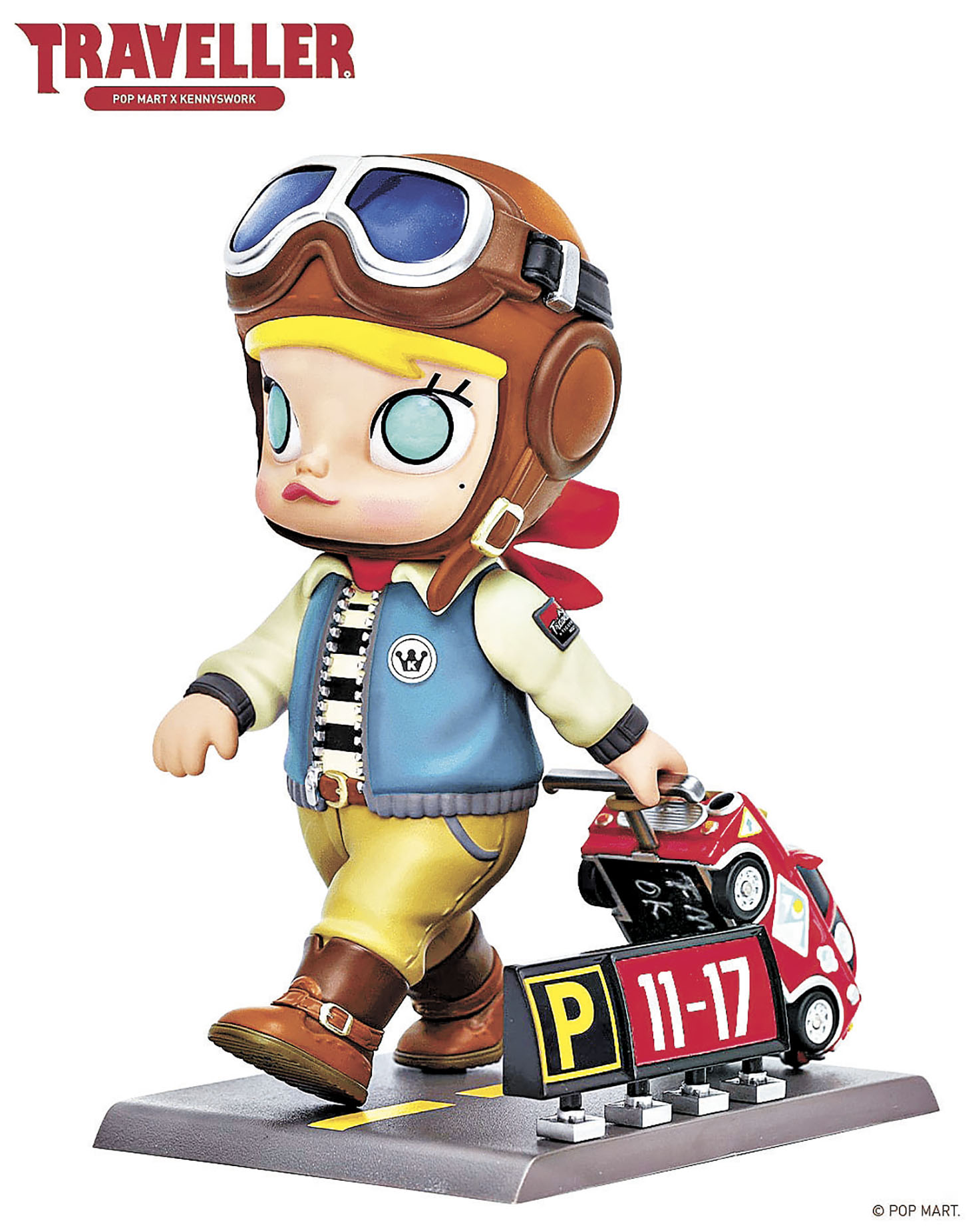 ■MOLLY旅行者大號手辦