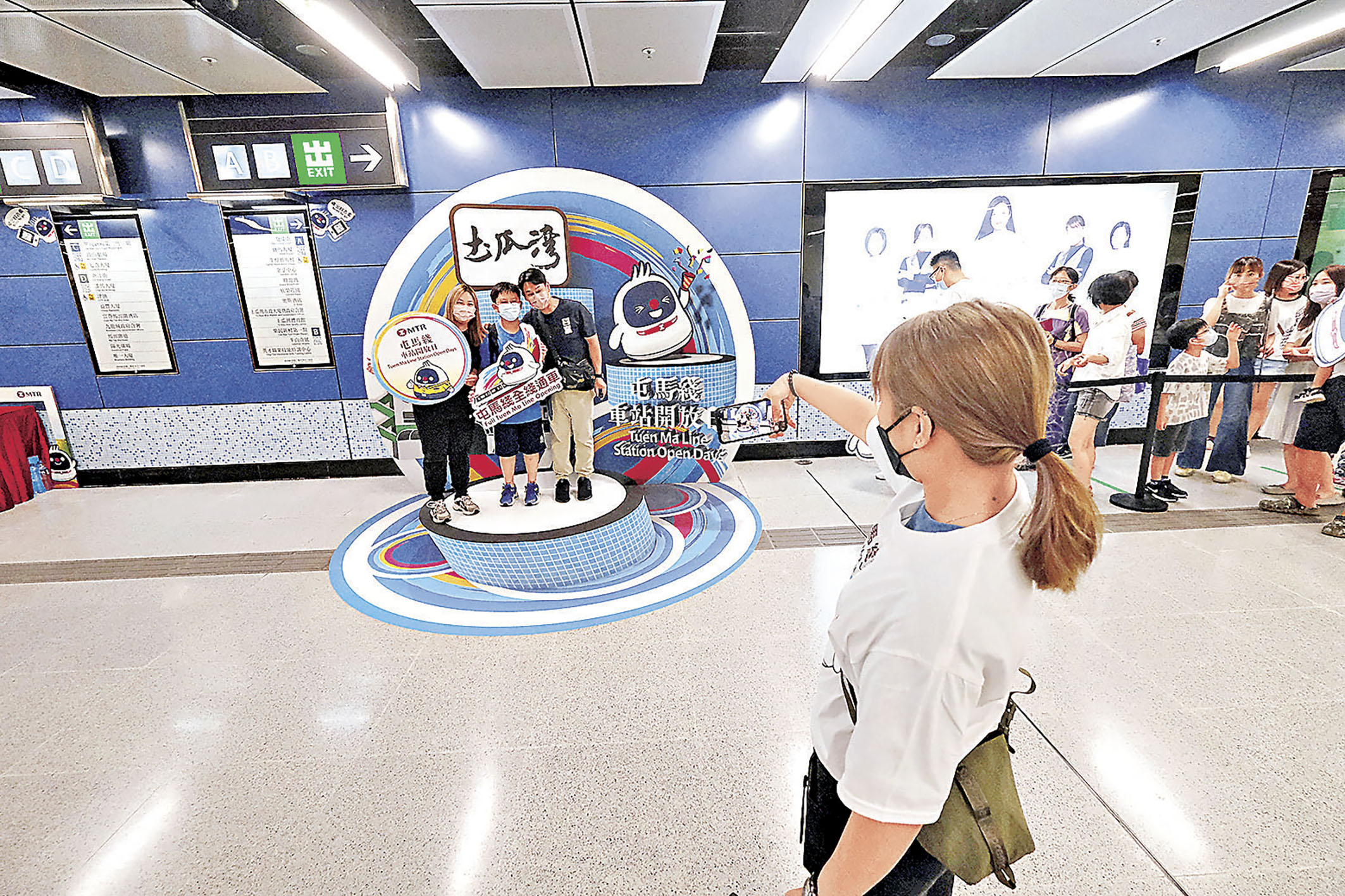 ■早前屯馬綫土瓜灣站開放日,吸引大批港鐵發燒友。