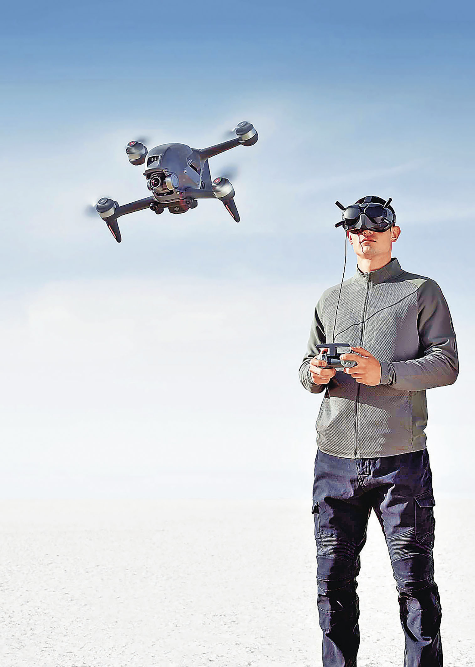 ■佩戴飛行眼鏡，樂趣提升。