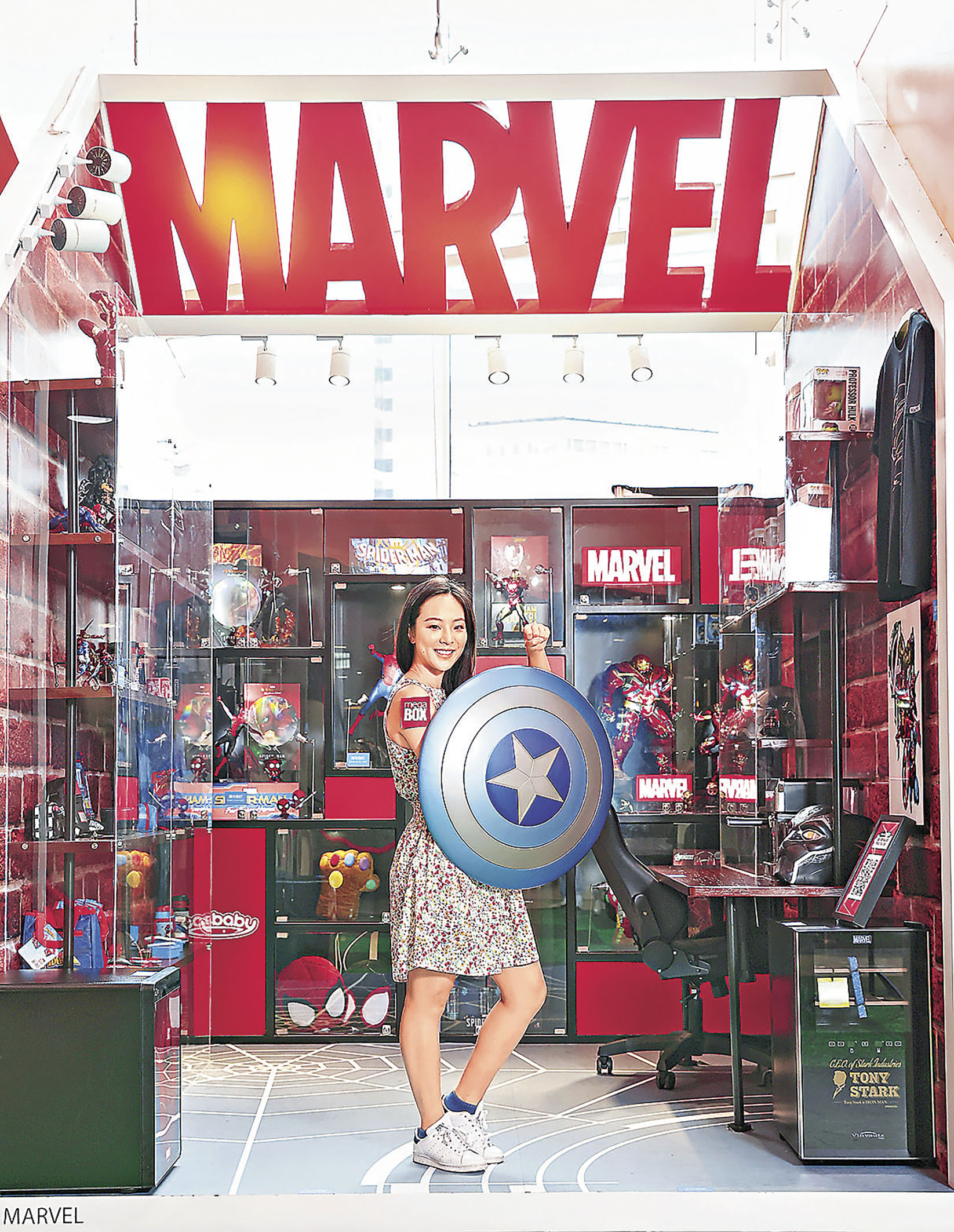 ■Marvel英雄工作室增設美國隊長盾牌等展品