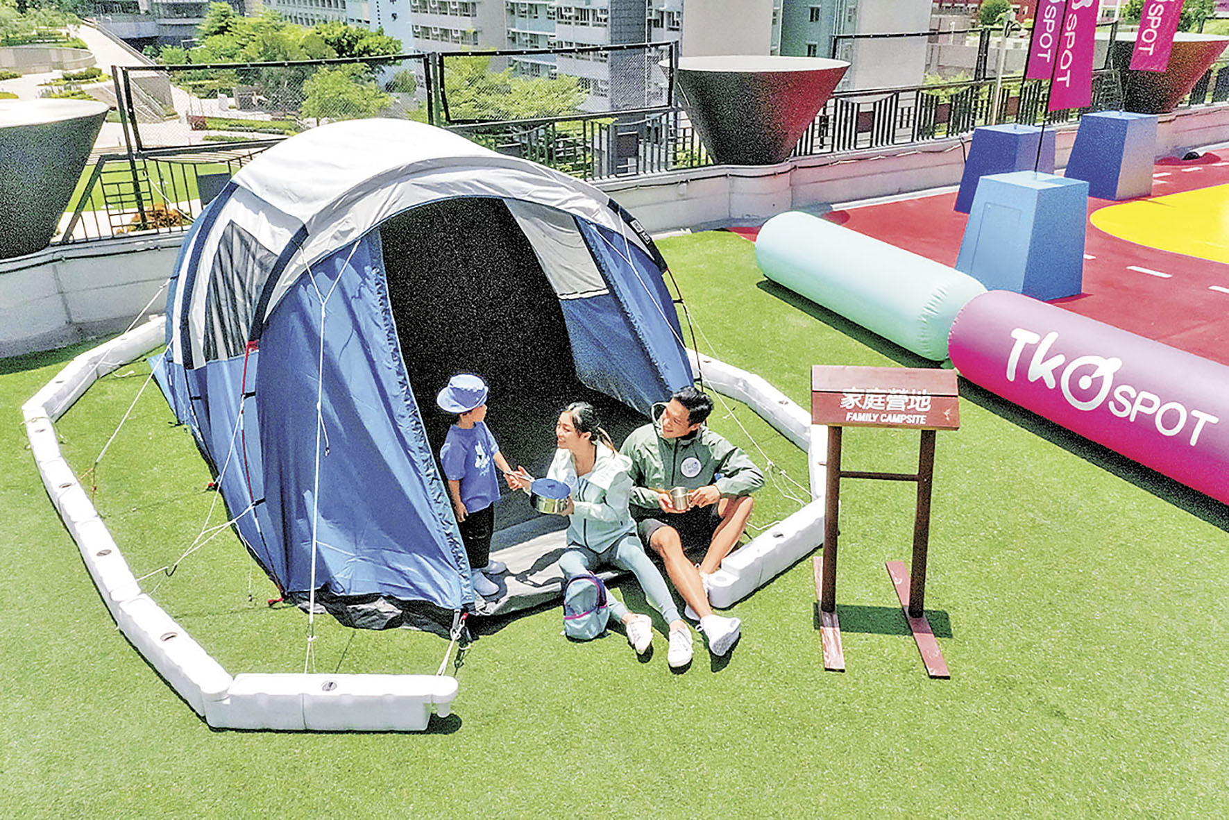 ■「營營地」適合親子體驗露營生活。