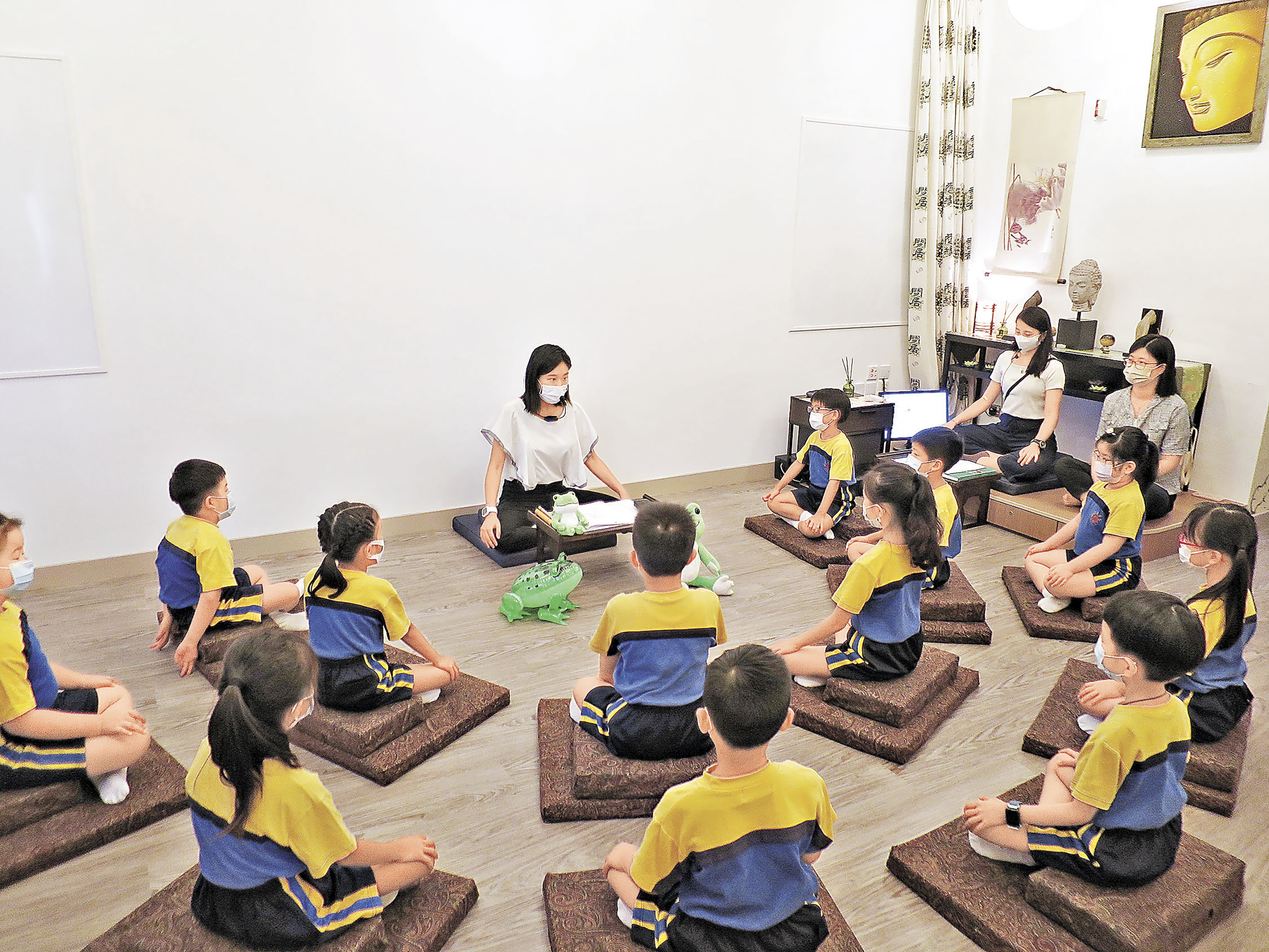 ■慈敬學校推行正念禪修課,應對「後疫情」學生的學習。