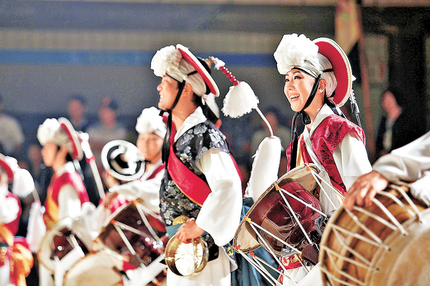 ■四物打擊樂傳統表演。