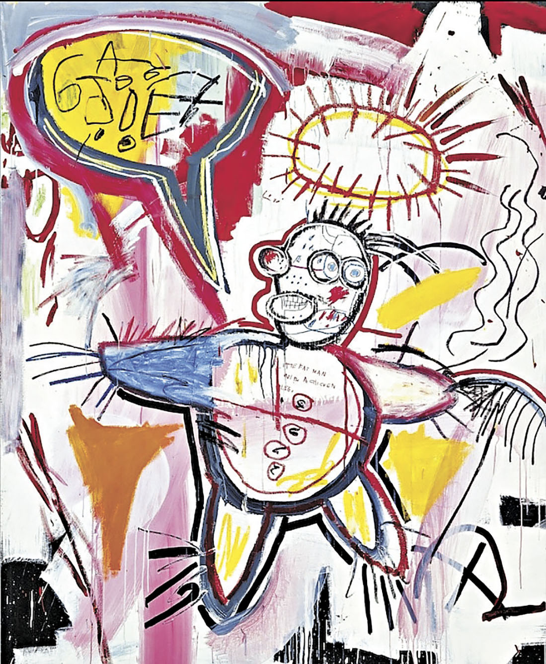 ■佳士得下月1日將會舉拍的一幅巴斯基亞畫作《Donut復仇》，估價最高達1.9億元。