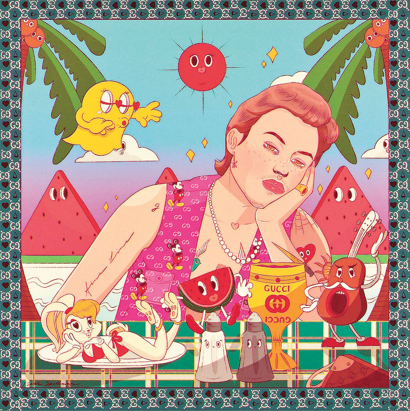 ■《Watermelon sugar》MV中的Harry Styles。