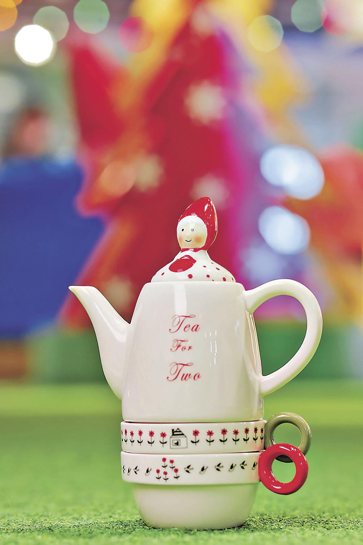 ■小紅帽陶瓷水壺套裝，造型鬼馬。