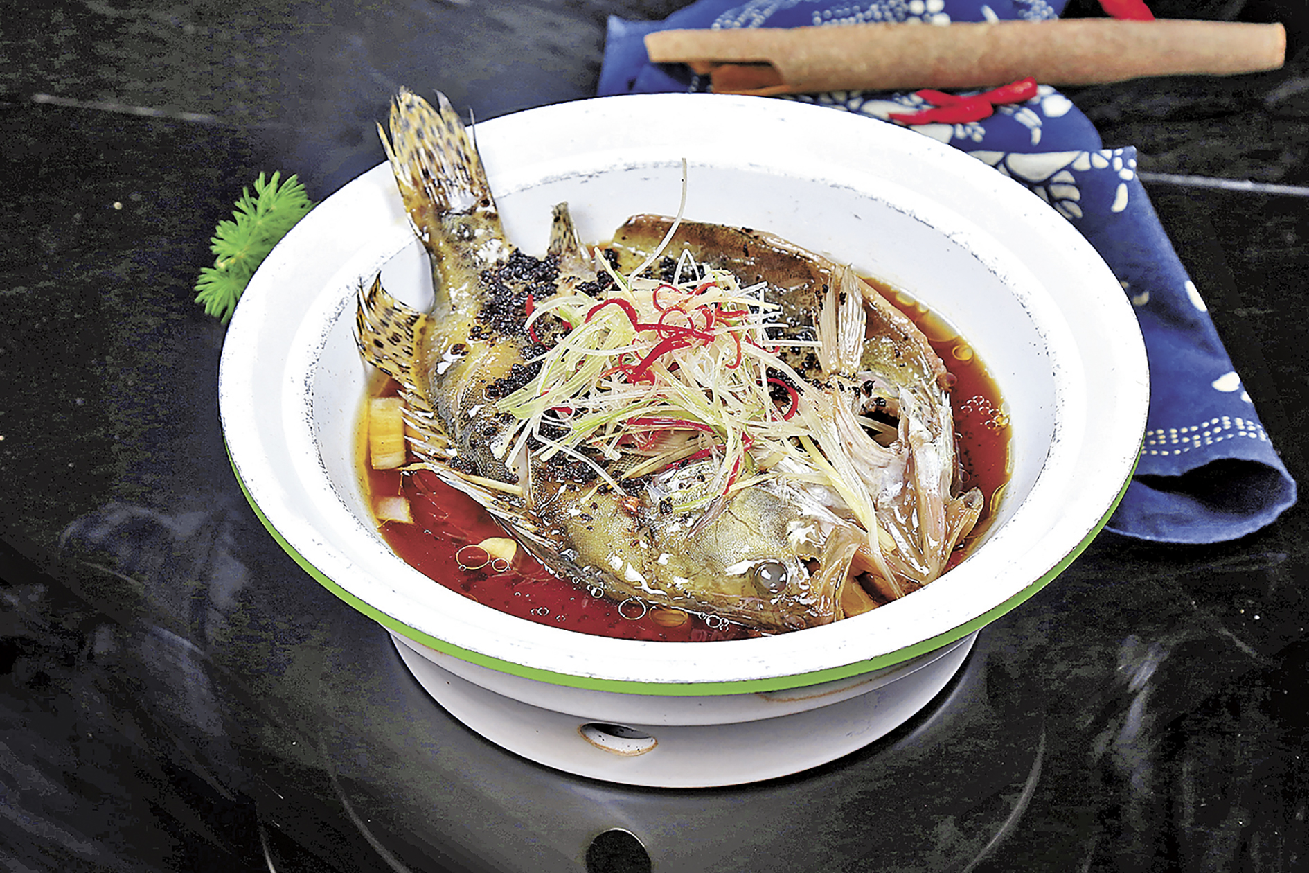 ■豆豉蒸臭鱖魚。 受訪者供圖