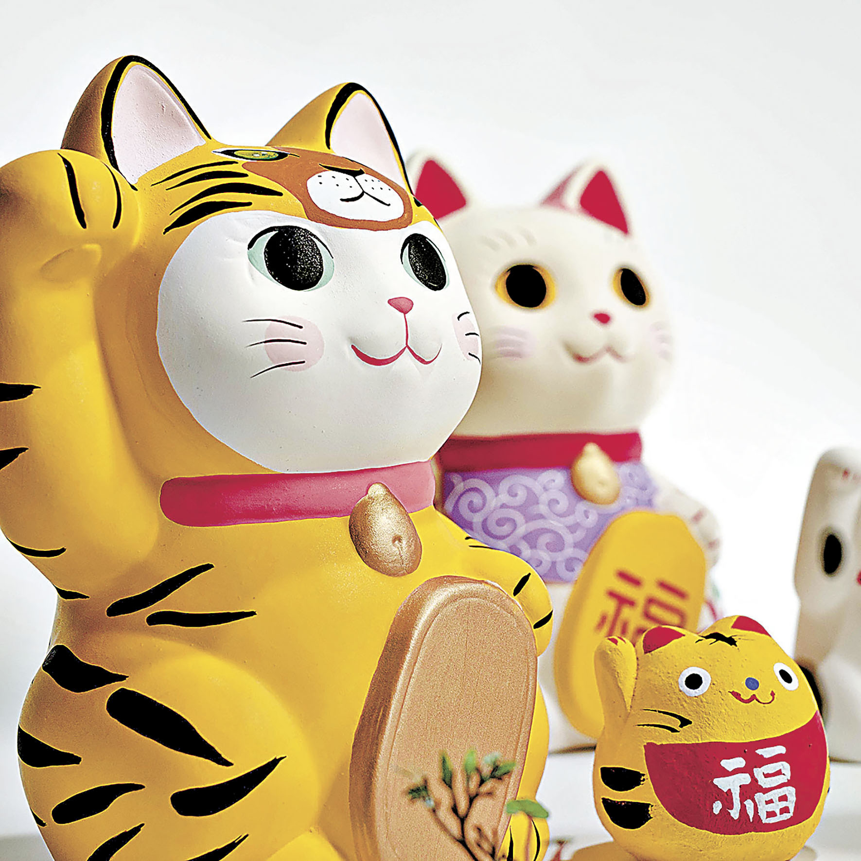 ■可愛招財貓造型商品。