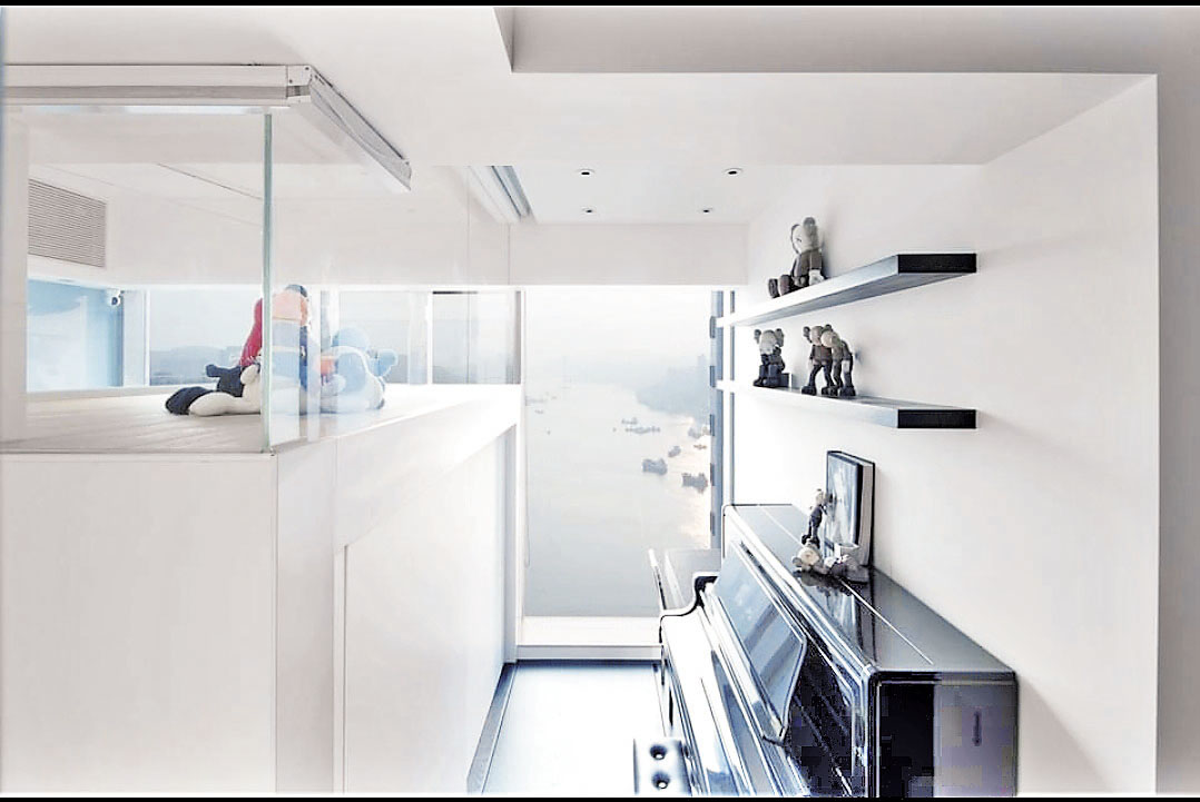 ■閣樓一角放置一台鋼琴。