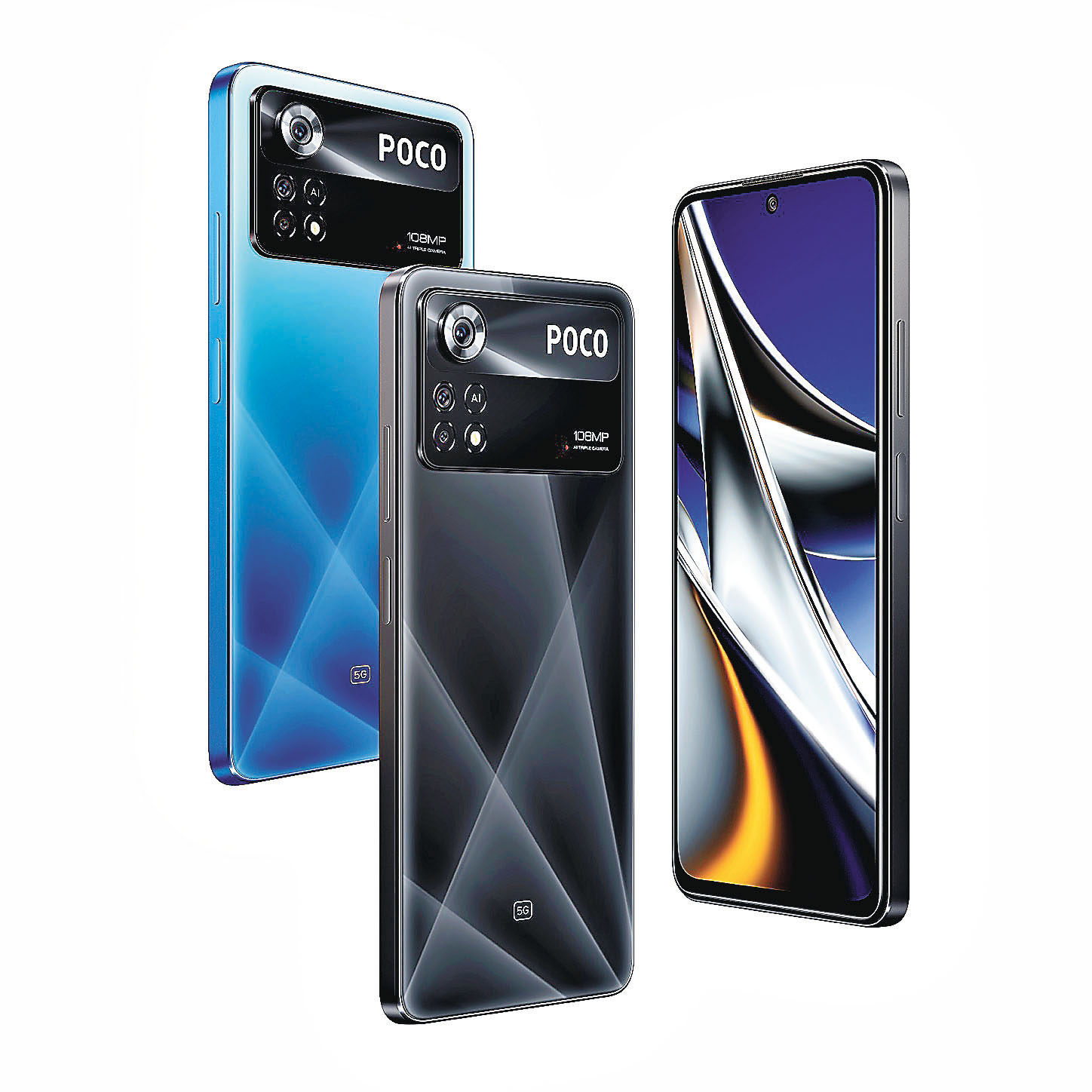 ■POCO X4 Pro 5G有藍黑兩色。