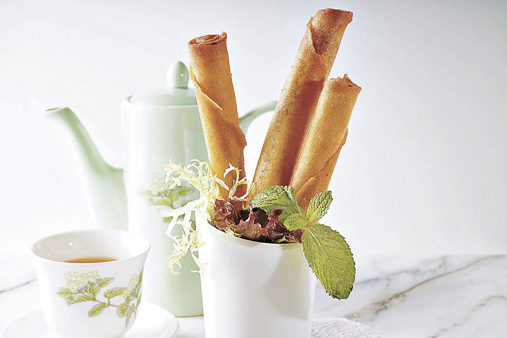 ■車打芝士蝦長春卷