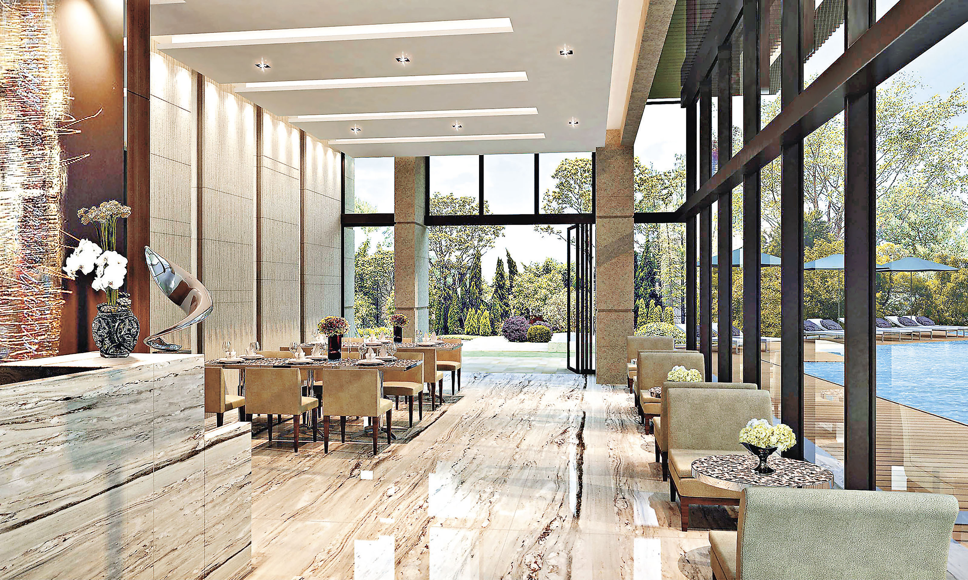 ■天巒擁有20萬呎私人會所。