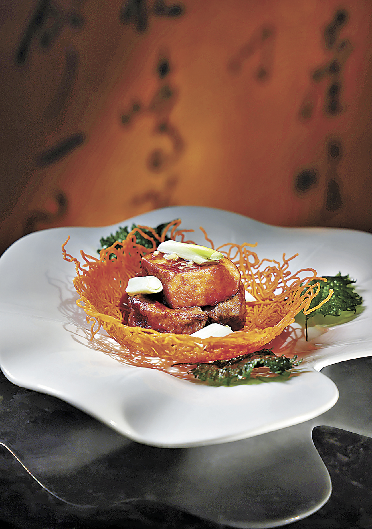 ■醬爆和牛鴨肝黃金盞