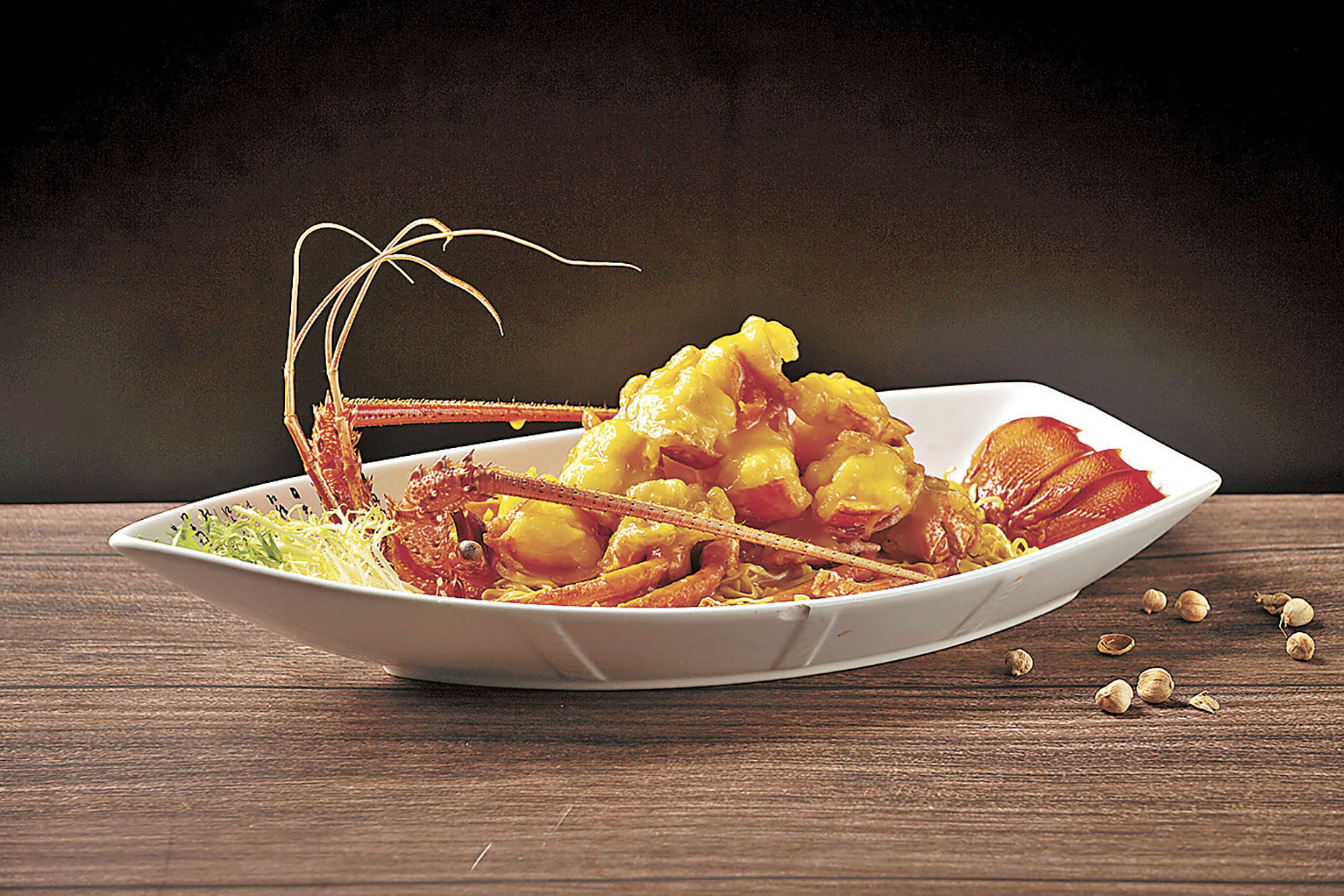 金湯焗西澳洲龍蝦 （伊麵底） 