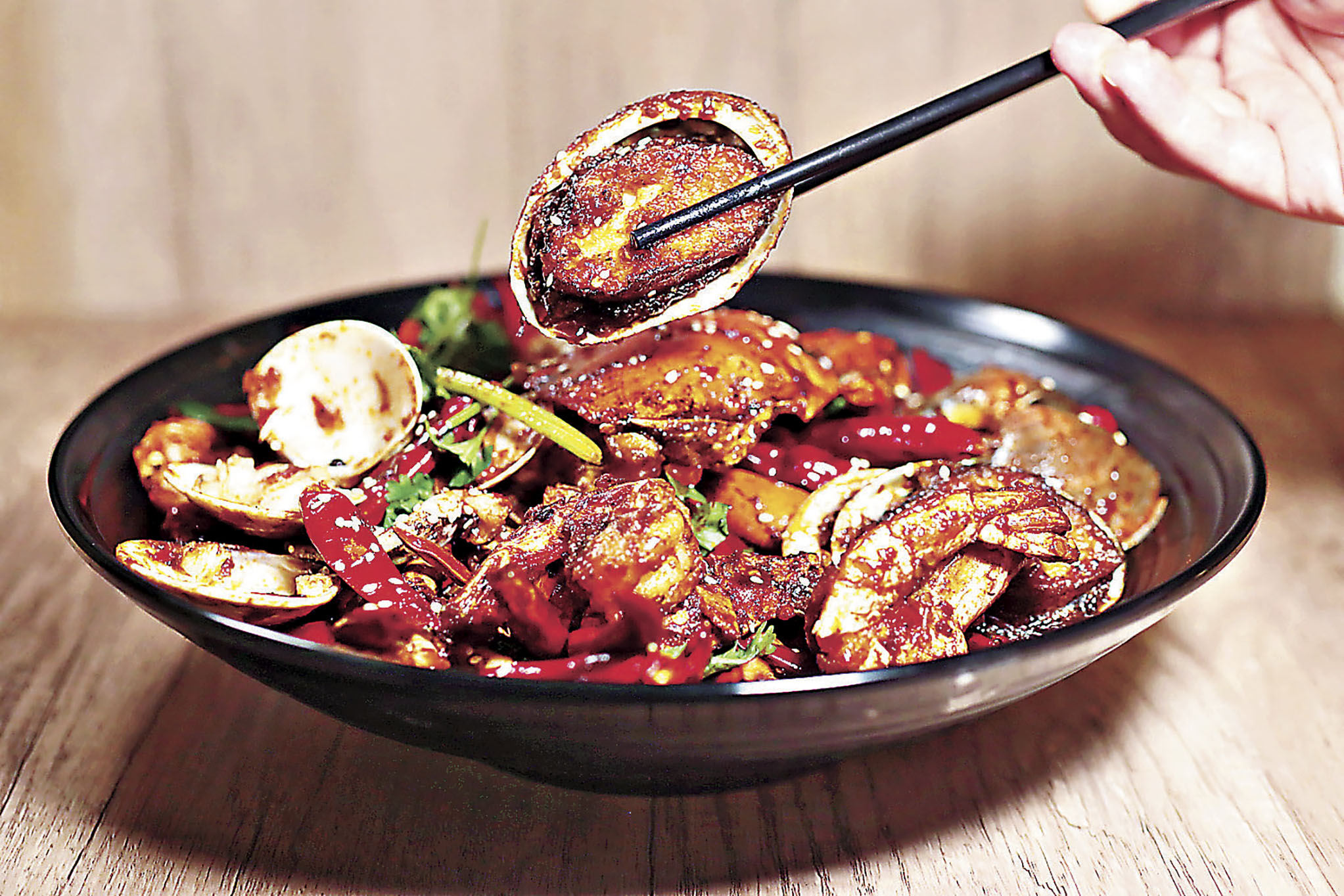 ■麻辣海鮮鍋。