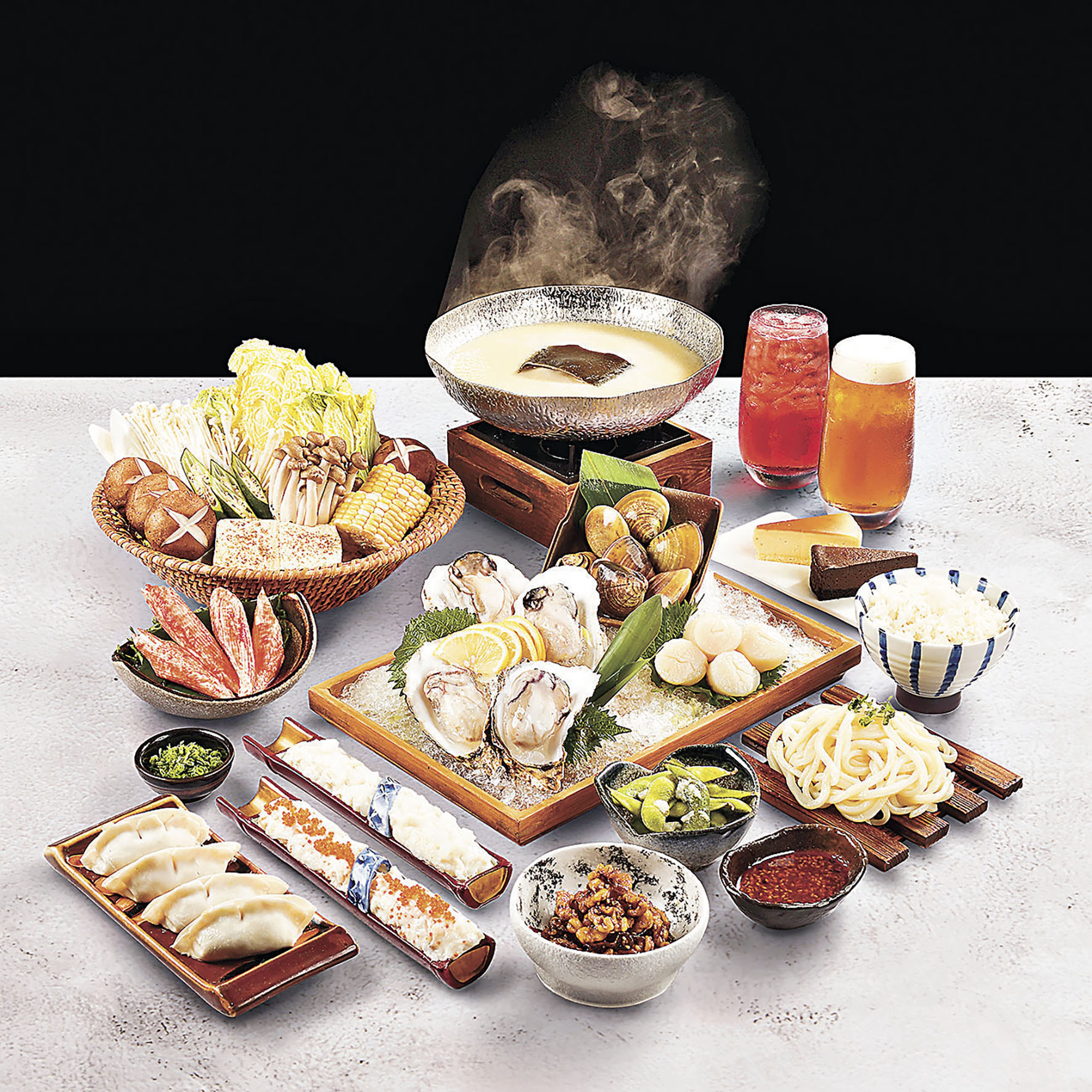 ■外帶涮涮鍋—海鮮六品盛。