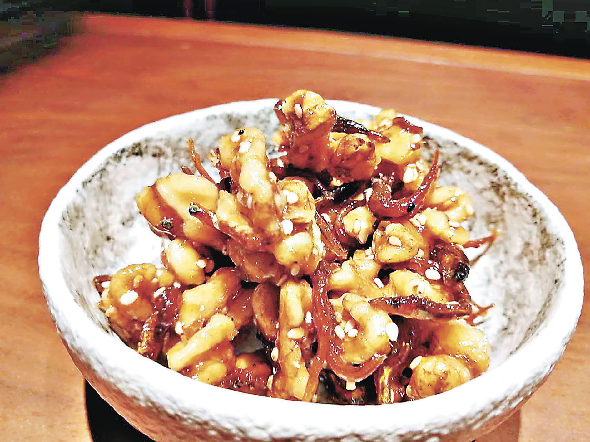 ■佃煮小女子核桃。