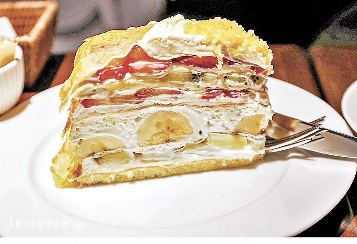 ■「HARBS蛋糕」的鮮奶油水果千層蛋糕。