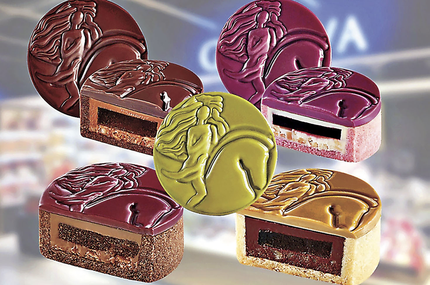 ■GODIVA中秋朱古力月餅禮盒主打中港市場。