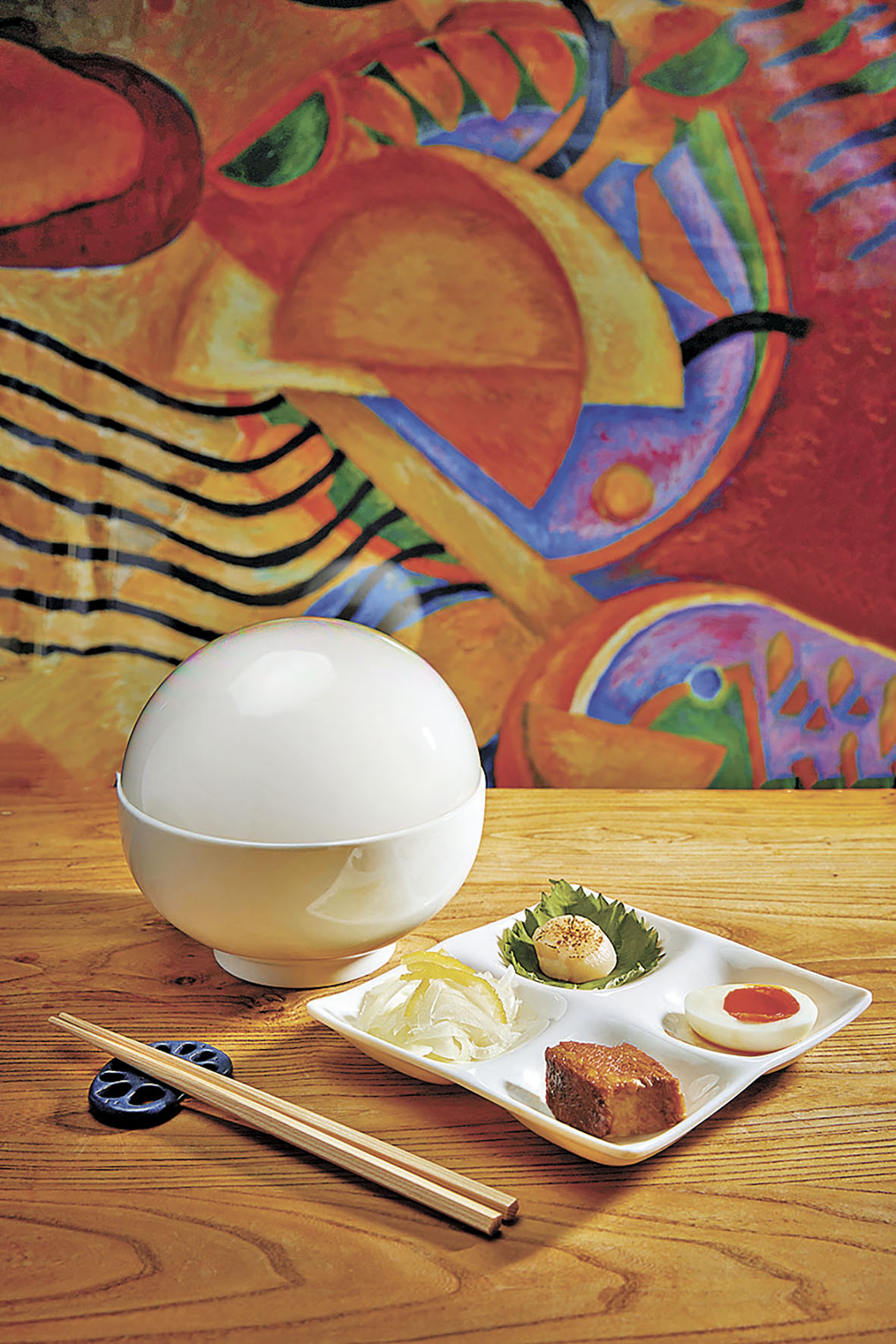 ■涼風紅楚蟹高湯鹽冷麵。