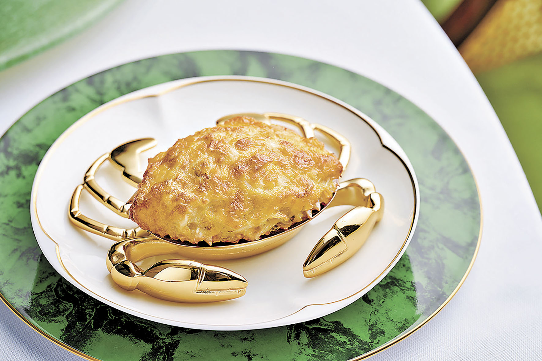 ■鮮蟹肉焗釀蟹蓋