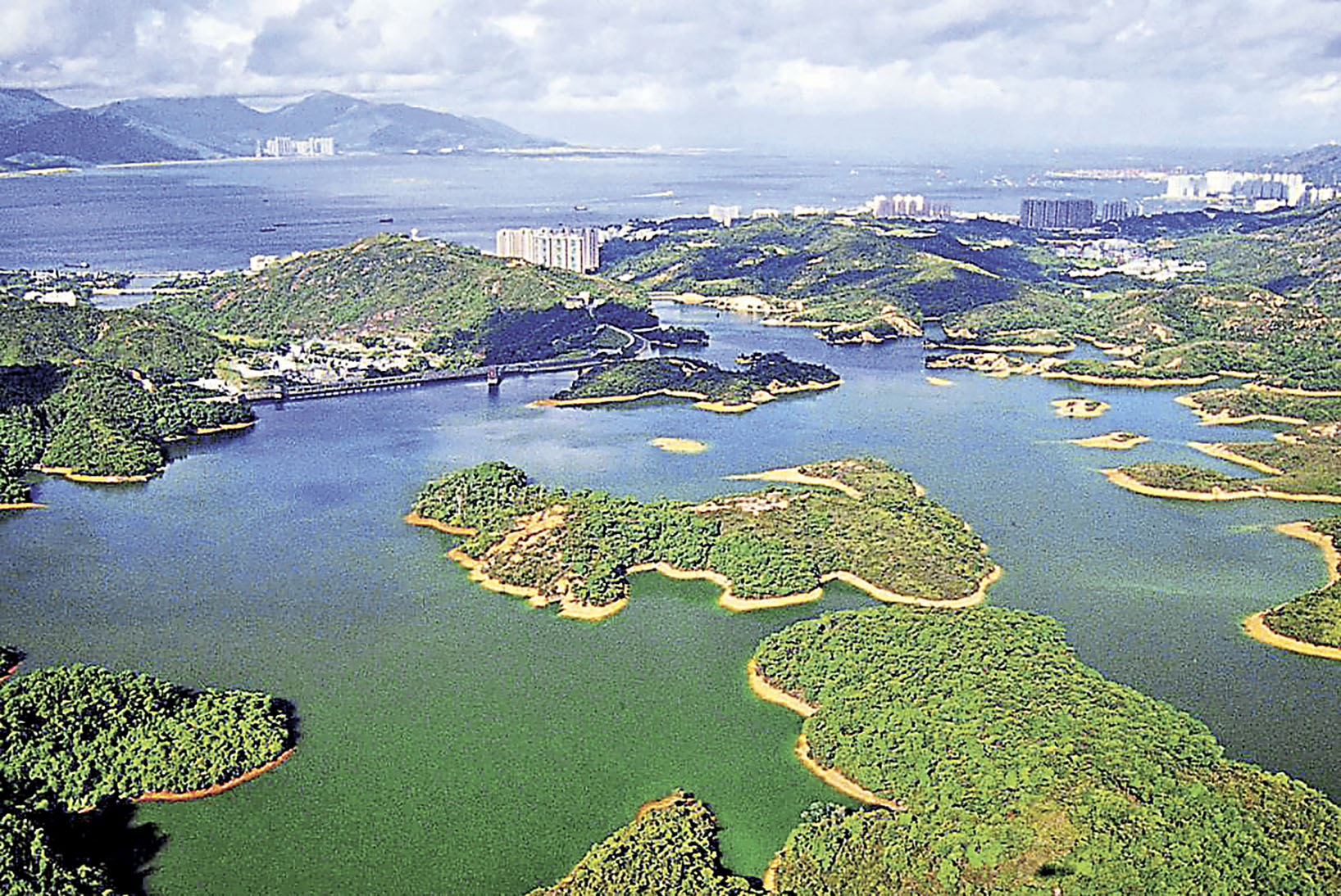 ■大欖涌水塘擁有十數座小島，被稱為「千島湖」。