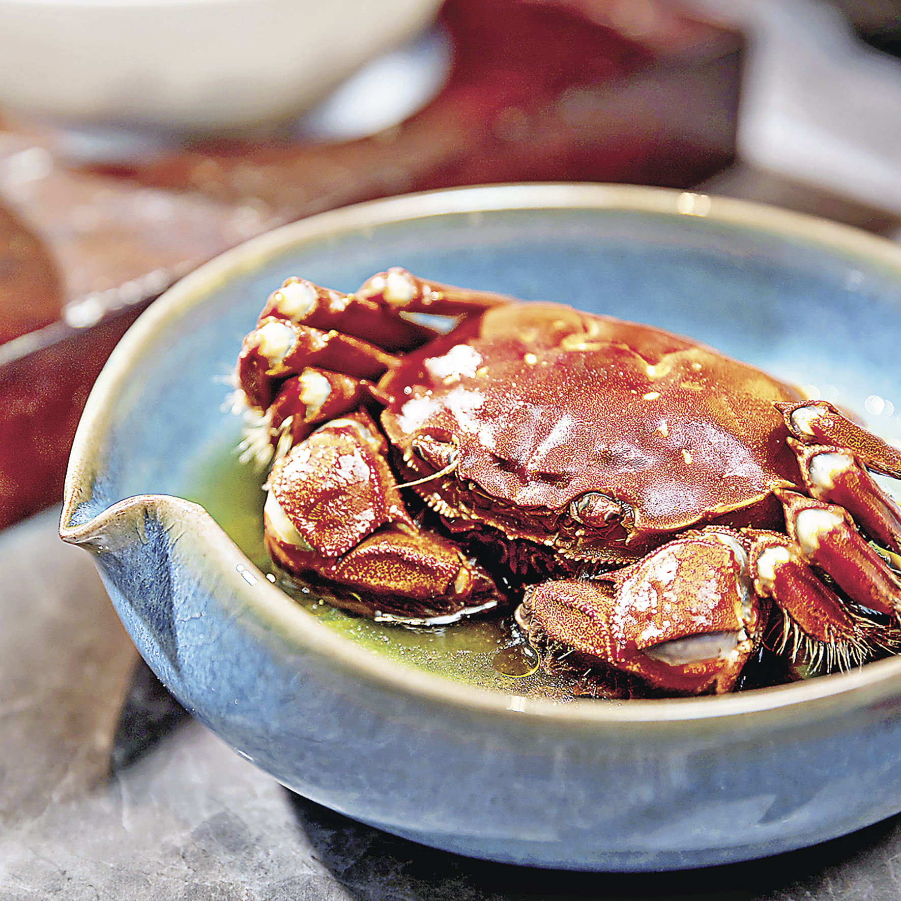 ■15年古越龍山浸時令蟹。