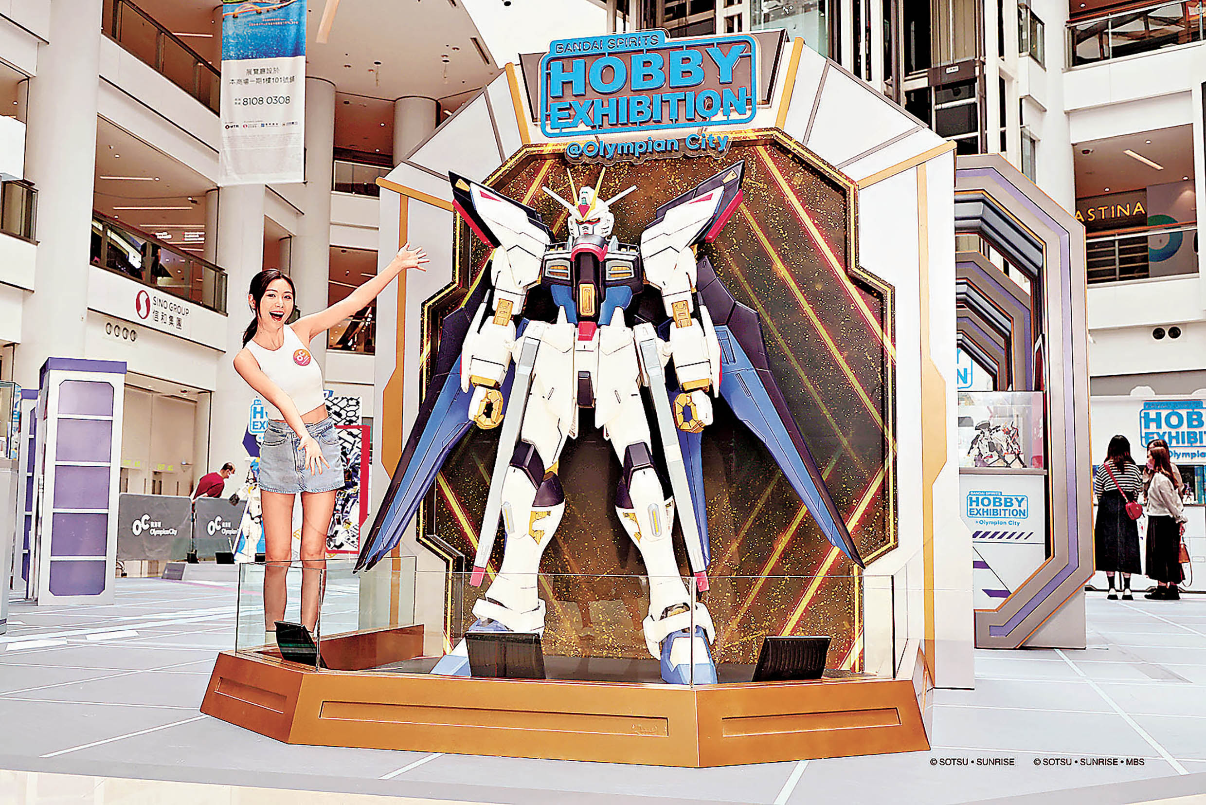 ■「突擊自由高達」大型立像全港首度展出。