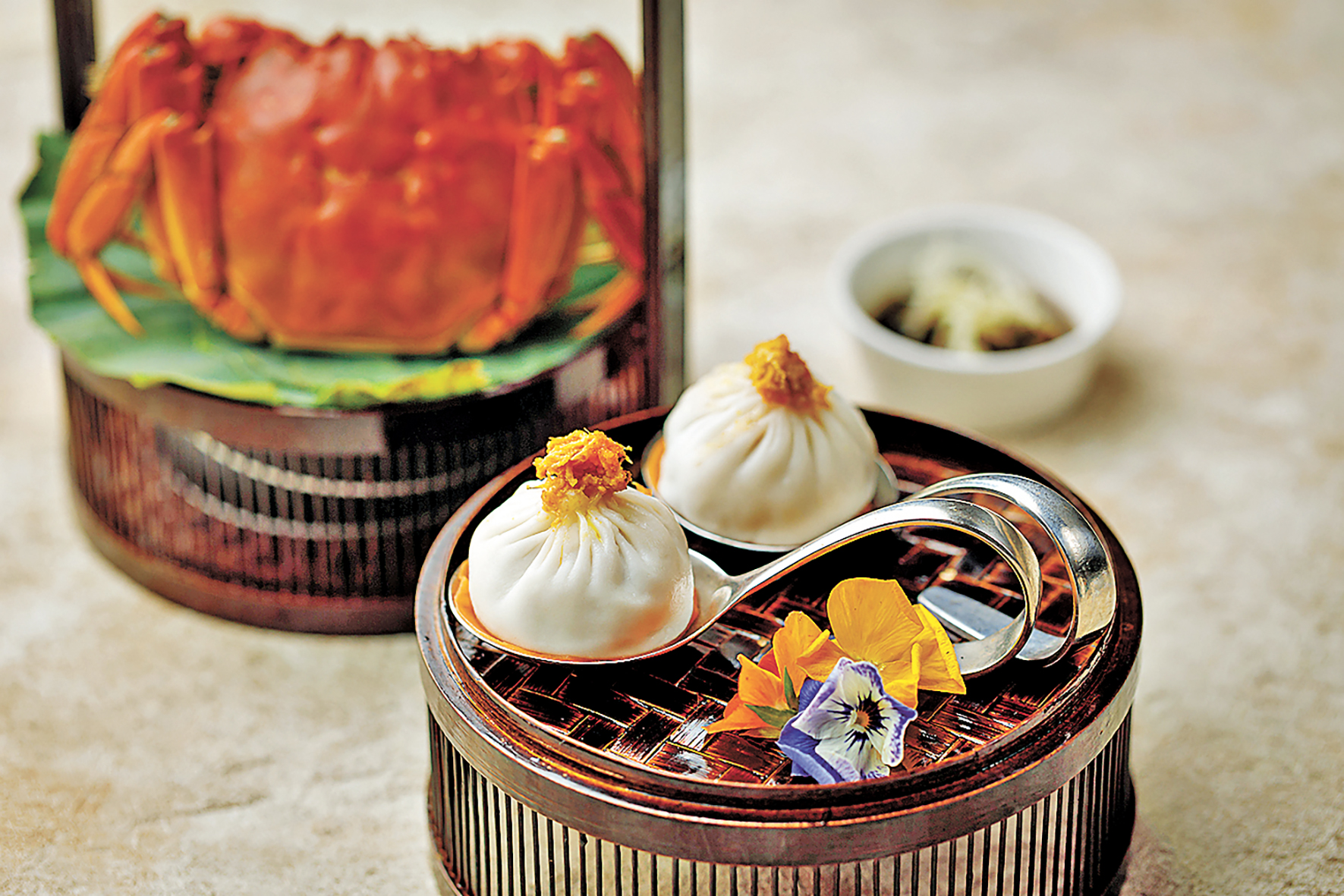 ■蟹粉小籠包。